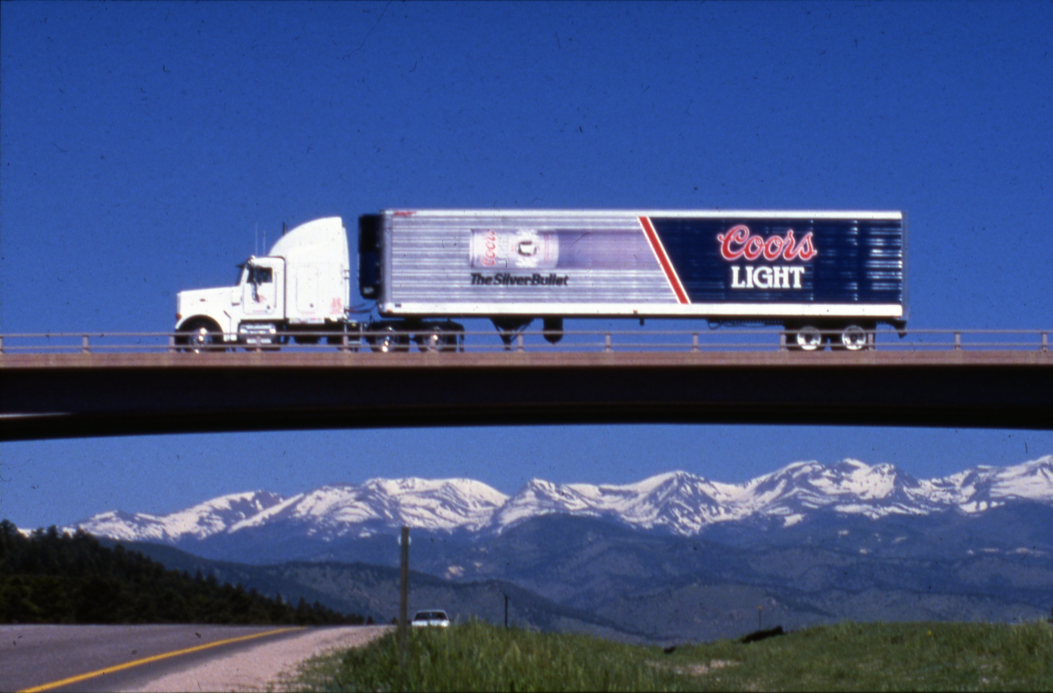 Truck in Rockies