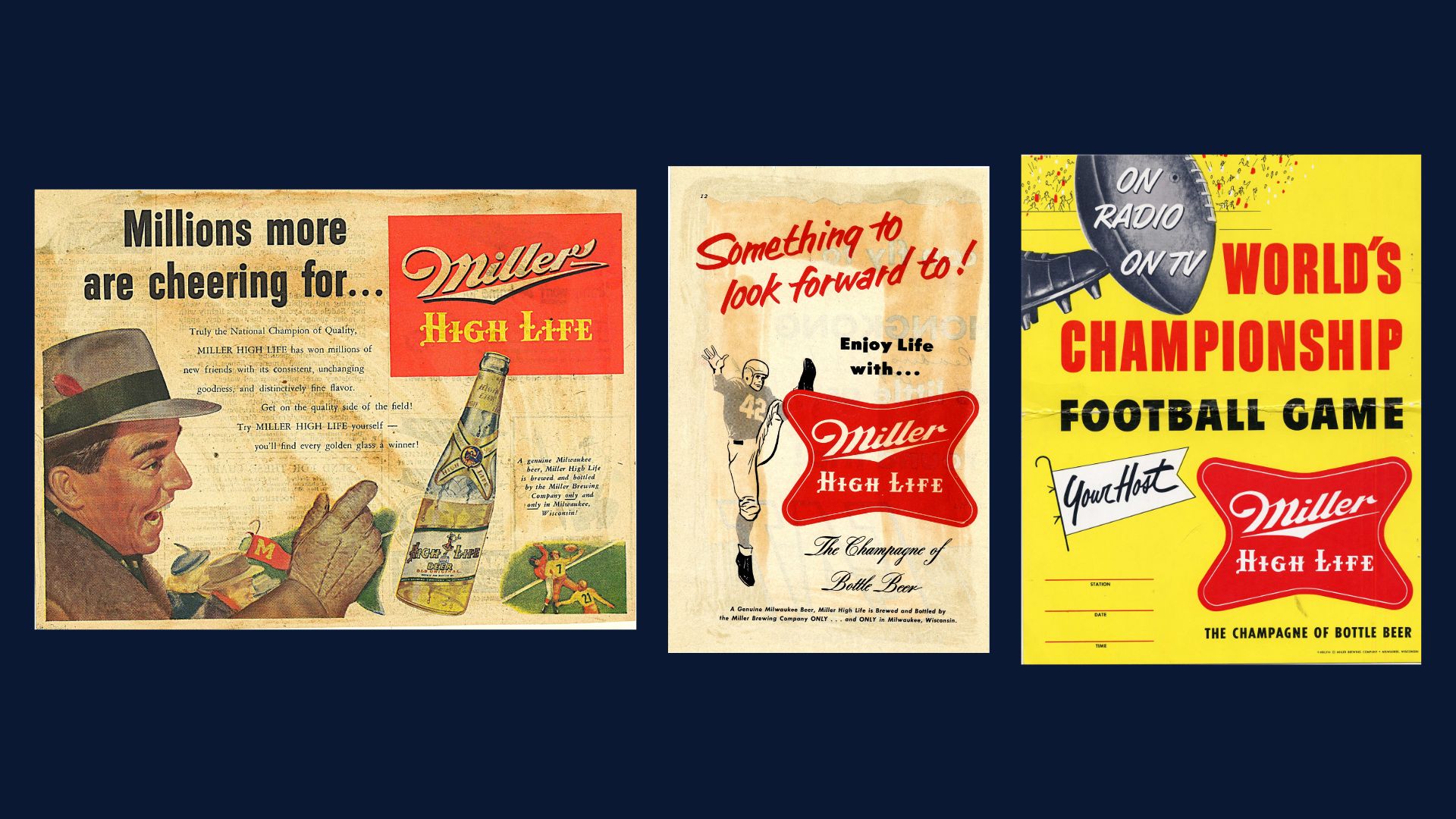 Miller High Life in the 1950s