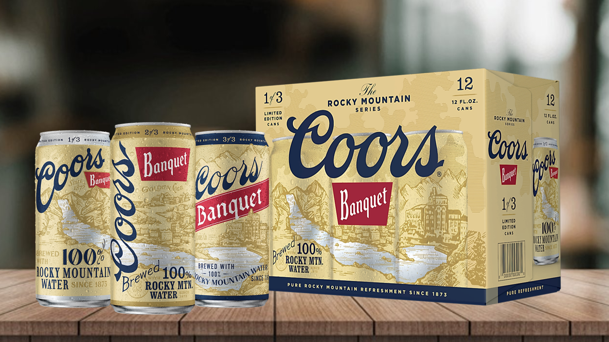 Coors Banquet packaging