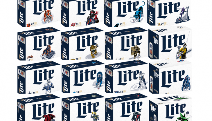 Miller Lite football packs