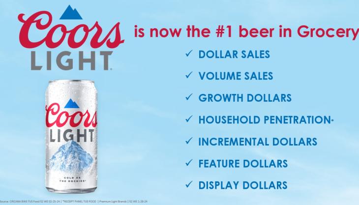 Coors Light No. 1 in grocery as Choose Chill campaign takes